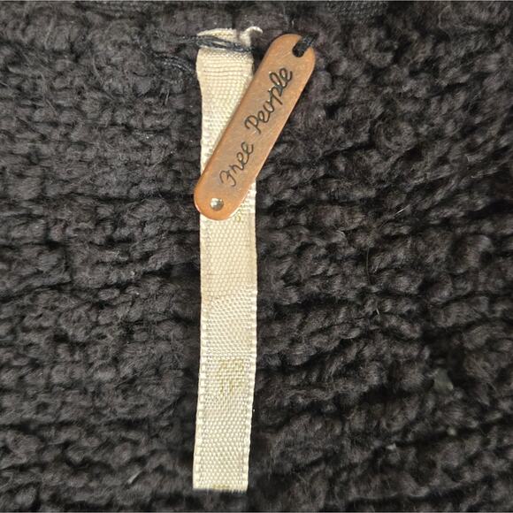 Free People Charcoal V-Neck Sweater - Picture 5 of 8